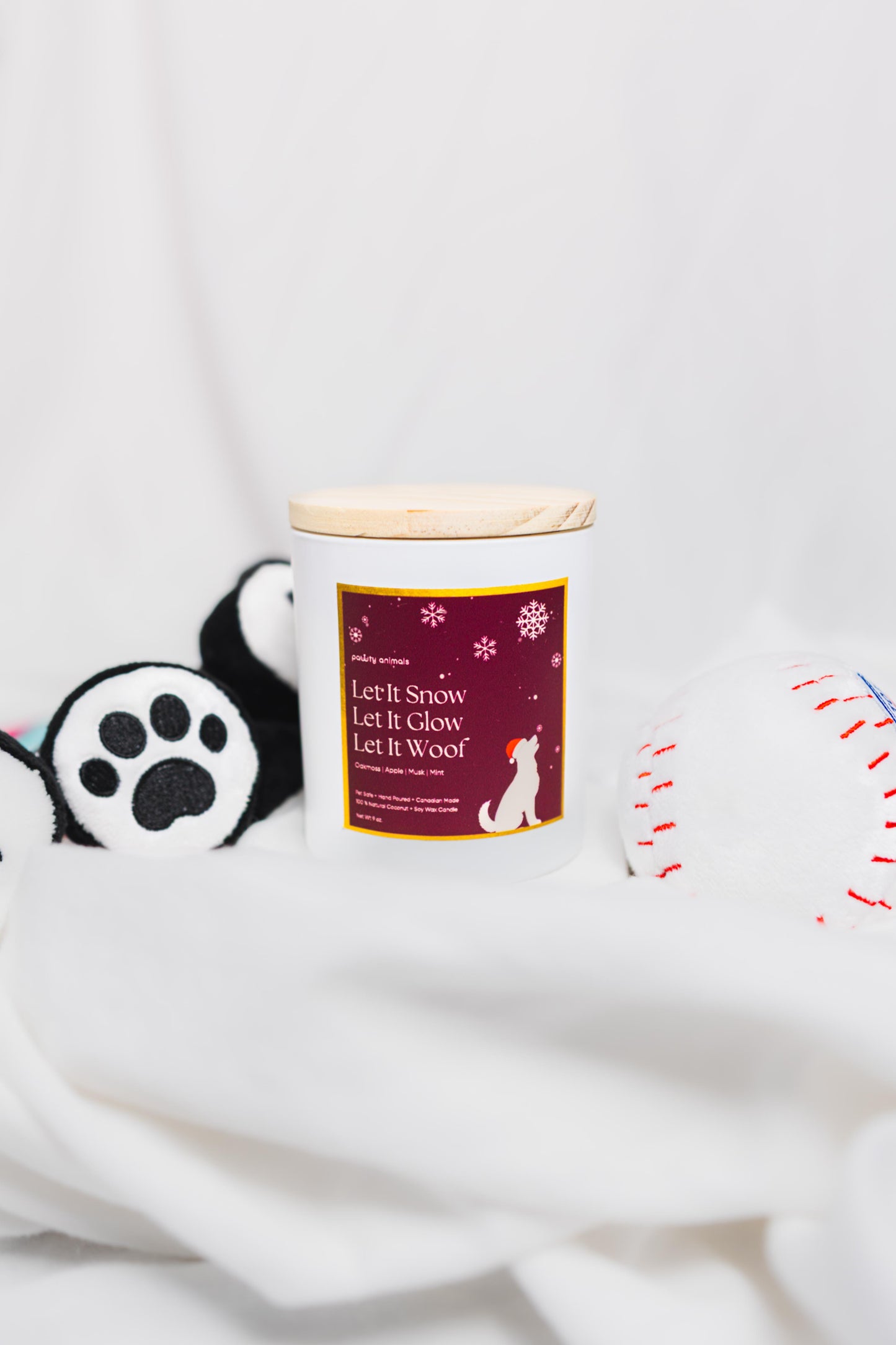 Let It Snow, Let It Glow, Let It Woof - Pet Safe Holiday Edition Candle Exclusive