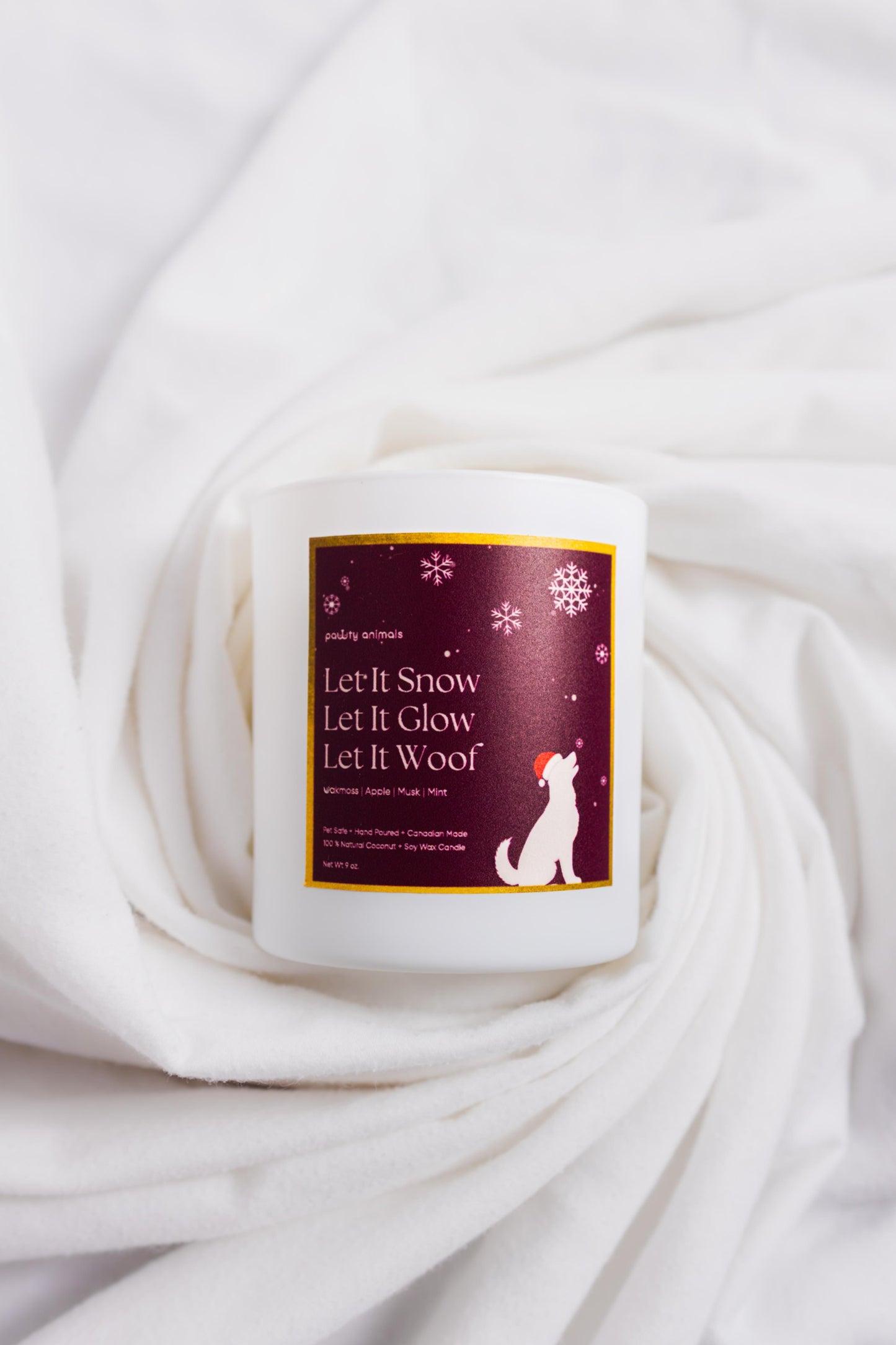 Let It Snow, Let It Glow, Let It Woof - Pet Safe Holiday Edition Candle Exclusive