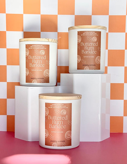 Buttered Rum Barklée - Pet Safe Spring Exclusive Candle
