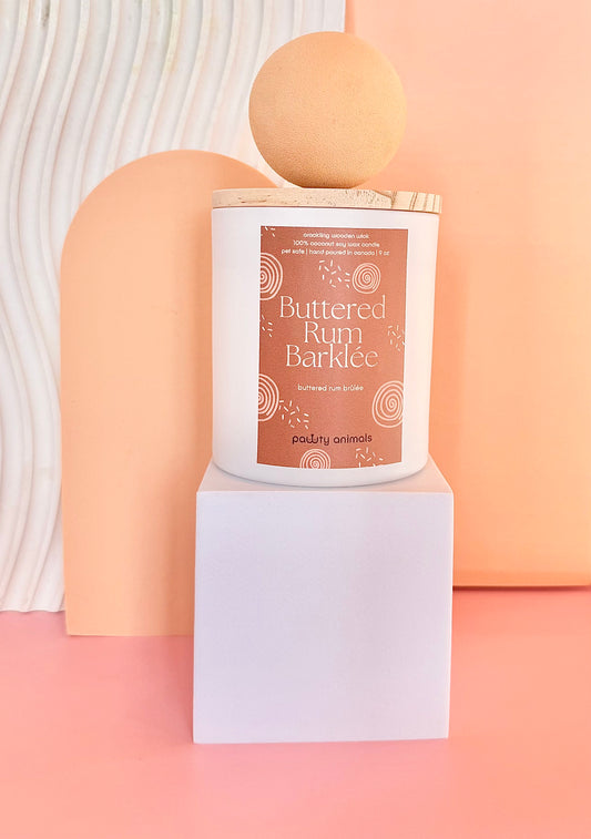 Buttered Rum Barklée - Pet Safe Spring Exclusive Candle