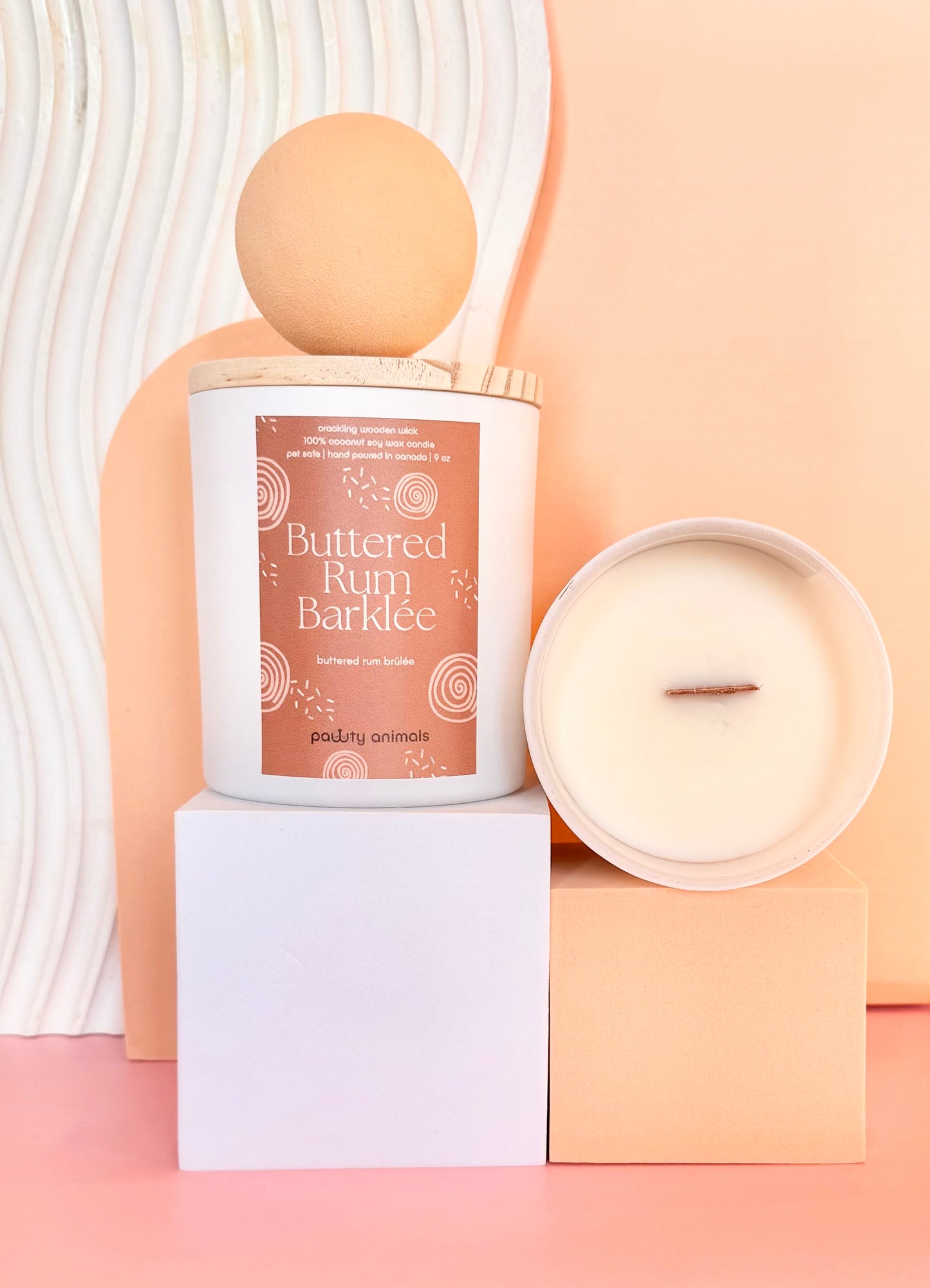 Buttered Rum Barklée - Pet Safe Spring Exclusive Candle
